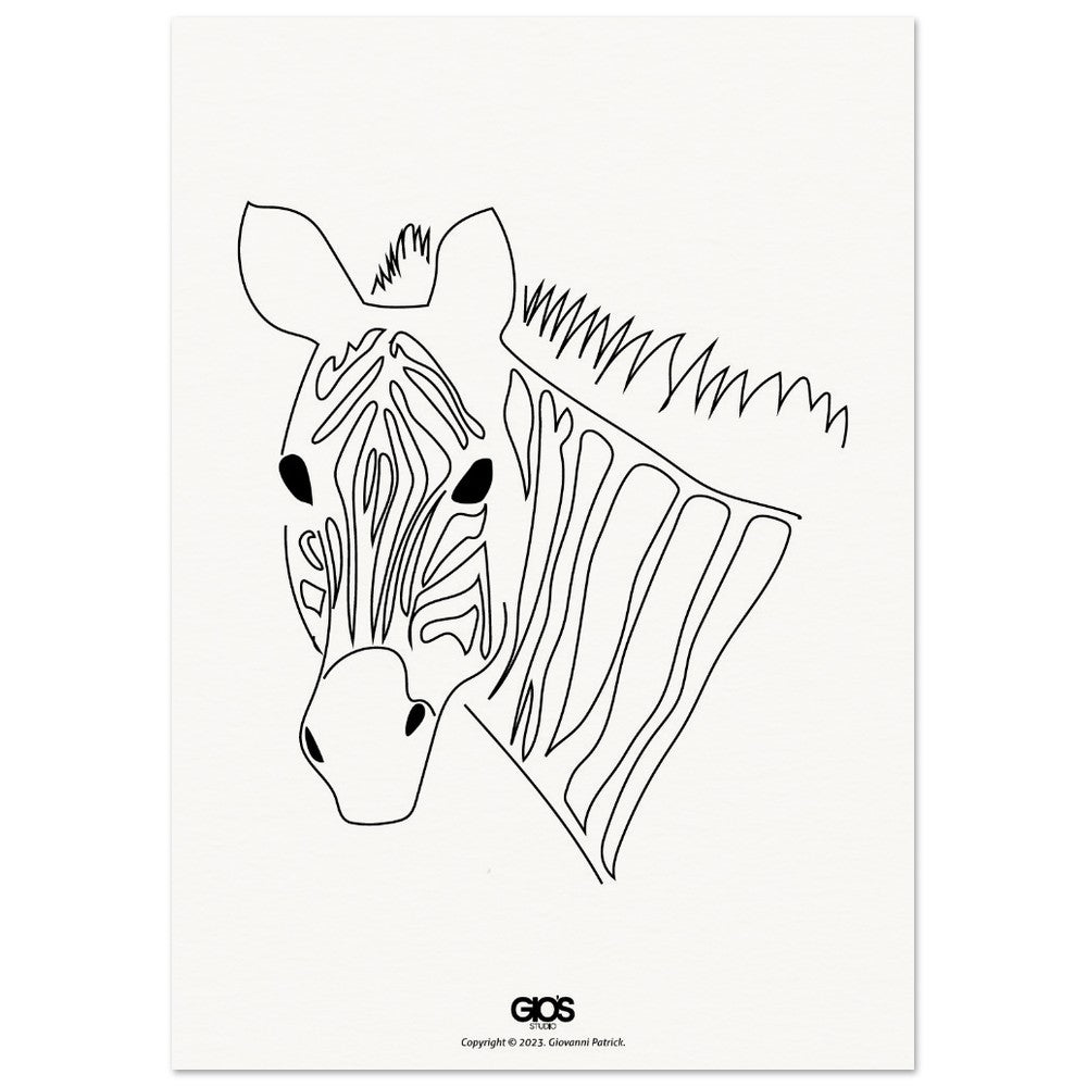 archival quality zebra print