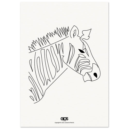 Zebra Series [4] Poster on Museum Quality Paper