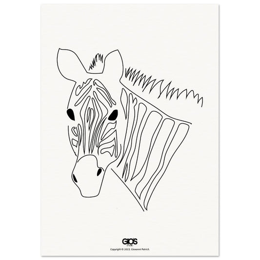 Zebra Series [2] Poster on Museum Quality Paper